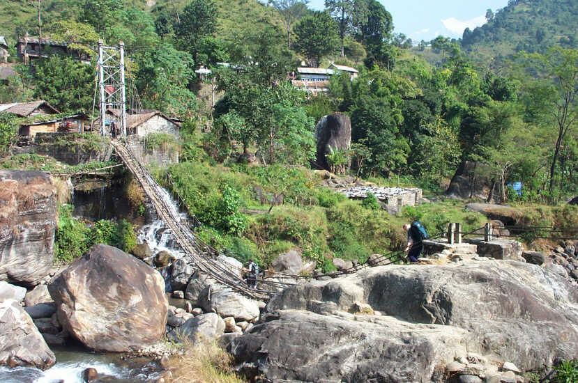 Wobbly Bridge at Khudi